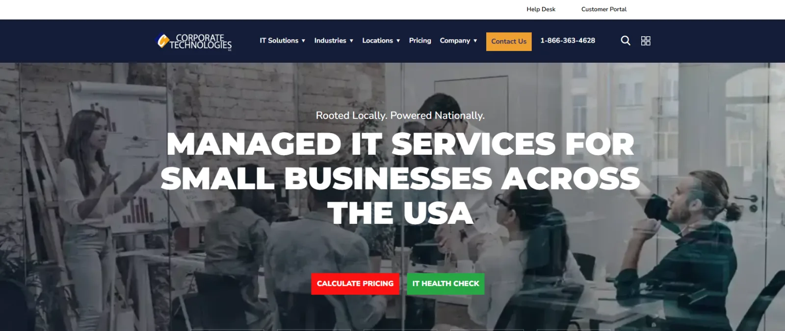 Corporate Technologies managed IT services in San Diego, homepage