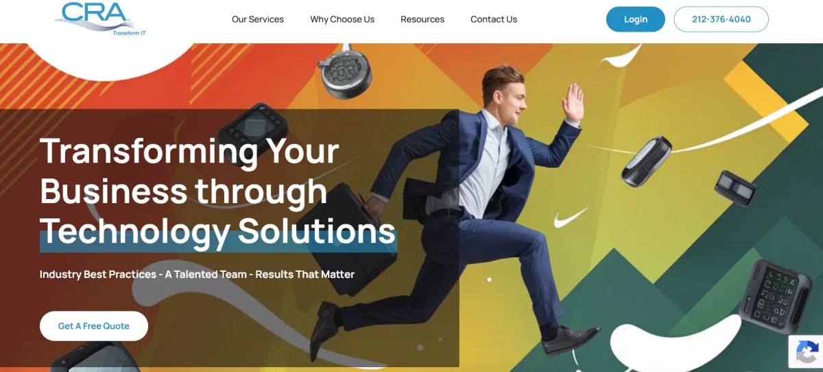 CRA Computer Resources of America NYC IT services homepage