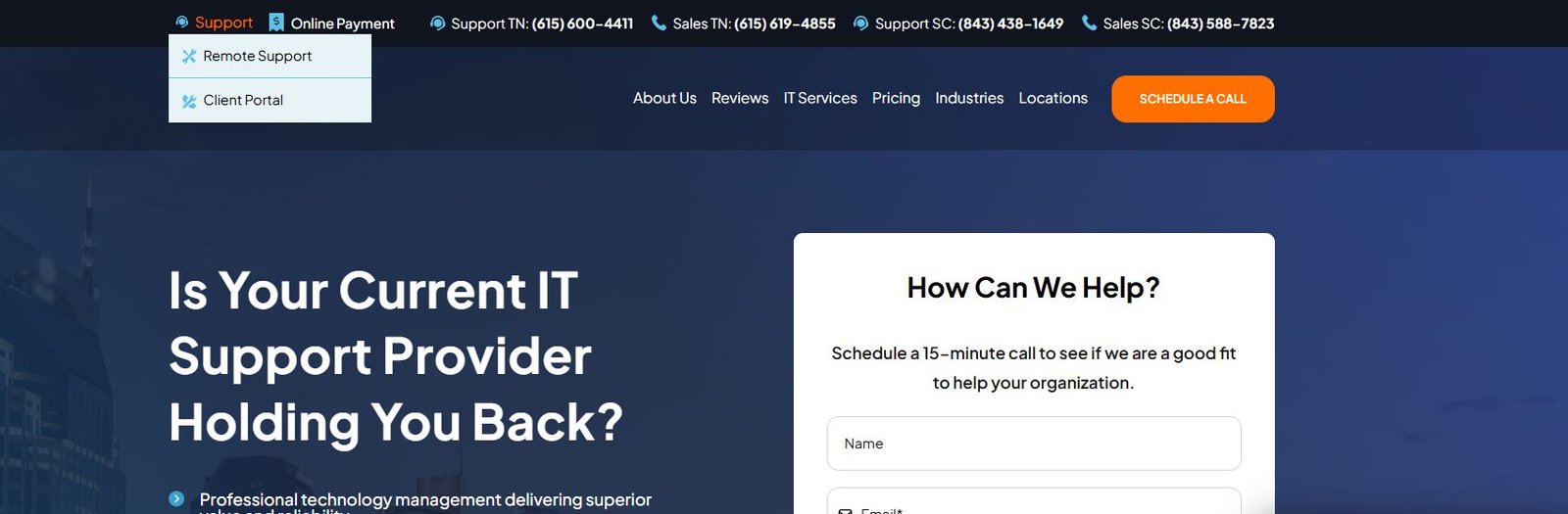 Creative Consultants Group managed IT services for healthcare in Nashville homepage
