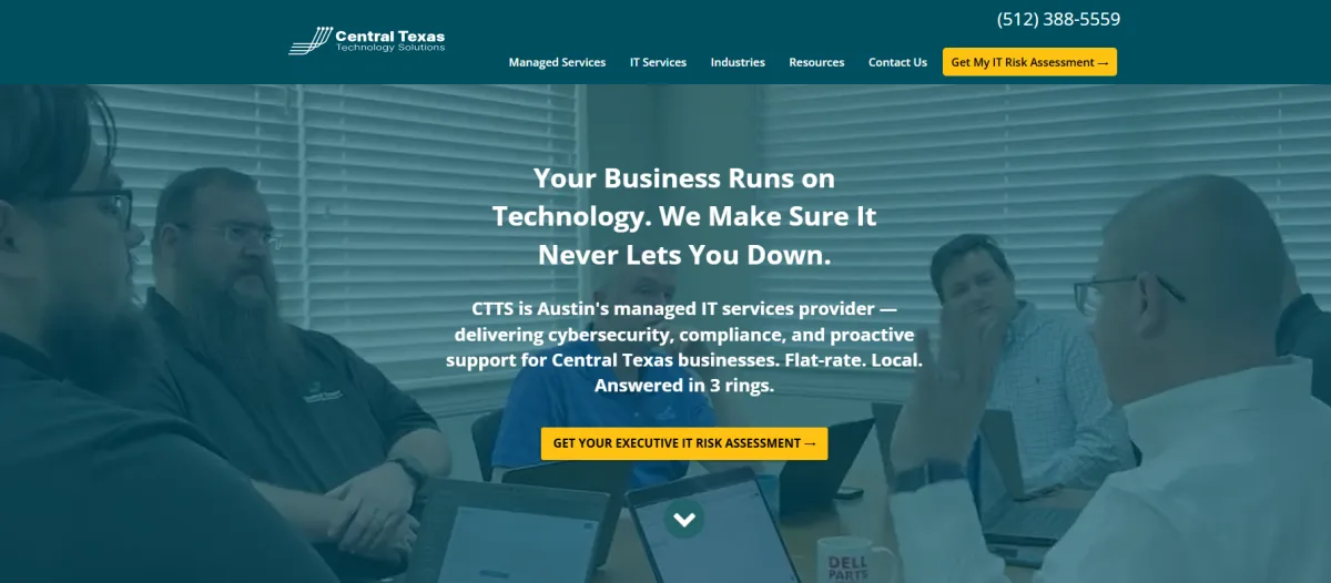 CTTS managed IT services in Central Texas — homepage