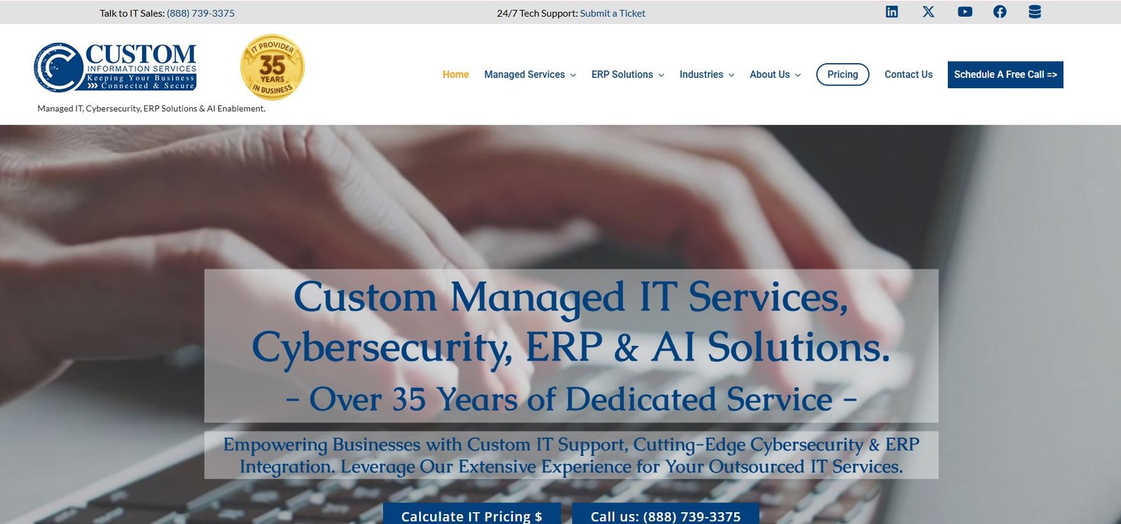 Custom Information Services legal IT services for law firms in San Antonio homepage