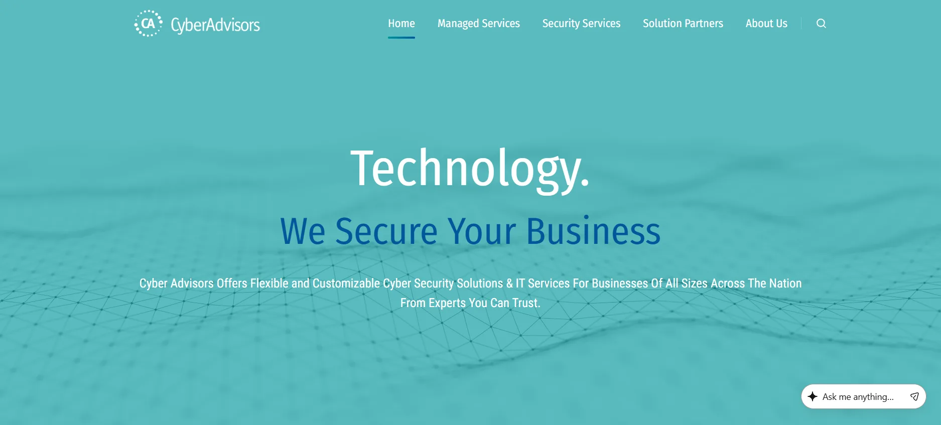 Cyber Advisors cybersecurity MSP Maple Grove Minneapolis homepage