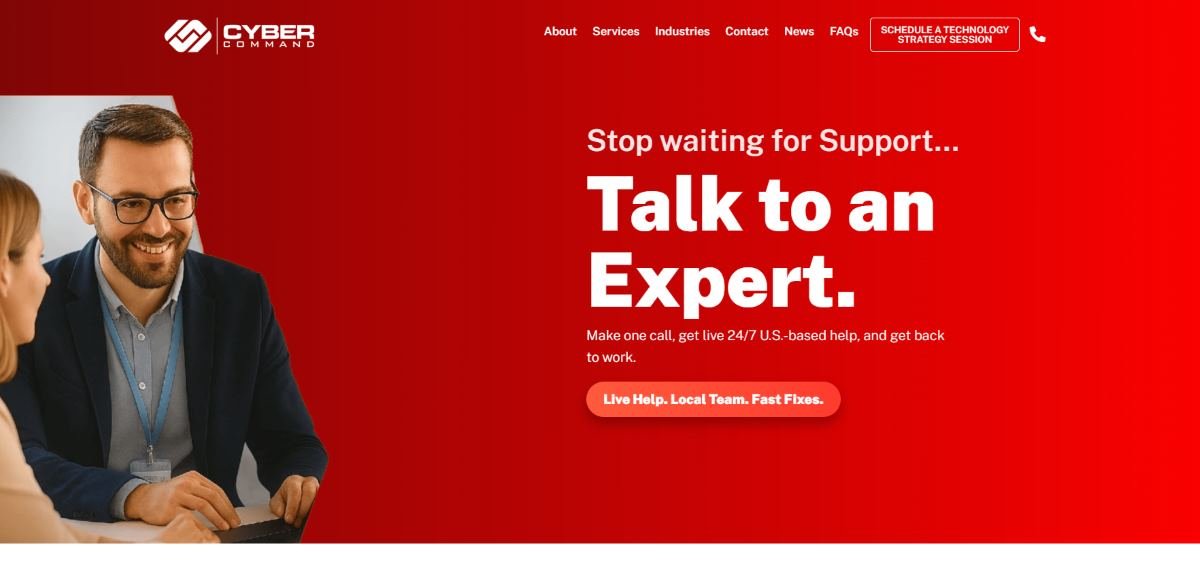 Cyber Command managed IT services Orlando FL homepage