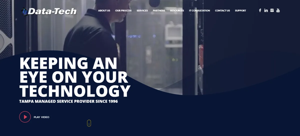 Data-Tech managed IT services for legal firms in Tampa homepage