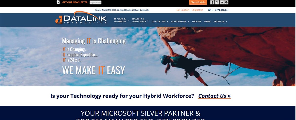 DataLink Interactive managed IT services Wilmington DE - homepage