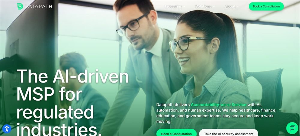 Datapath managed IT services Dublin Columbus Ohio homepage screenshot