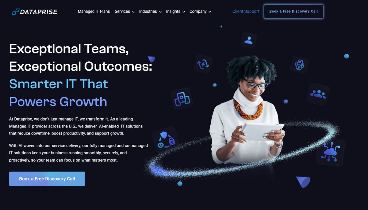 Dataprise managed IT services for legal firms in Baltimore MD homepage