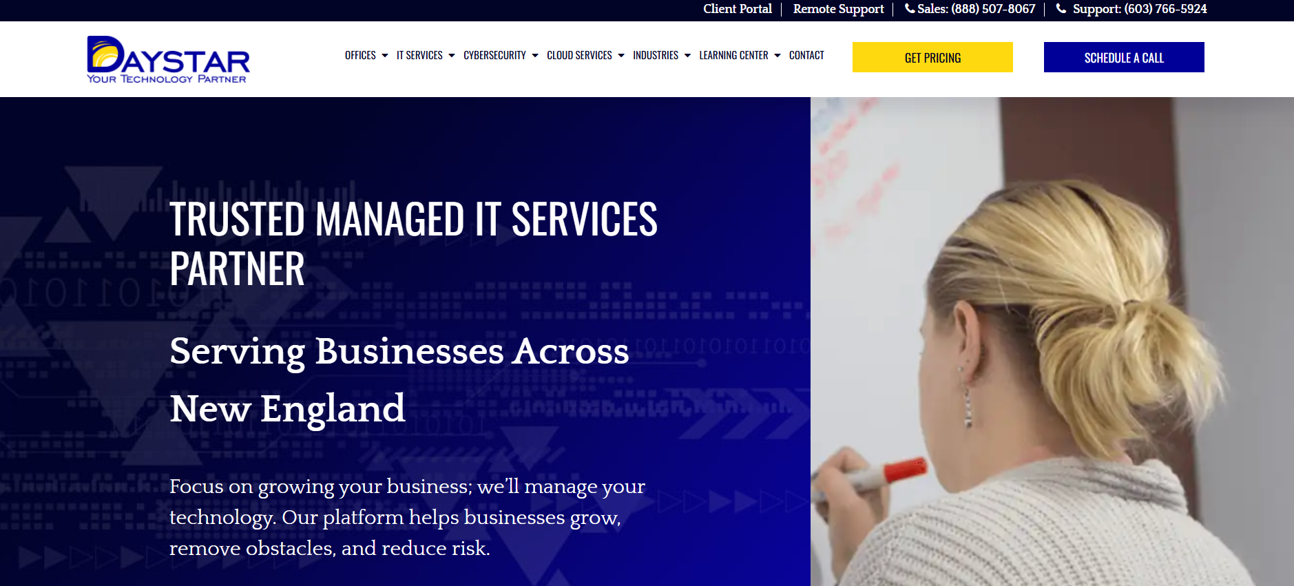 Daystar managed IT services in Manchester, NH — homepage