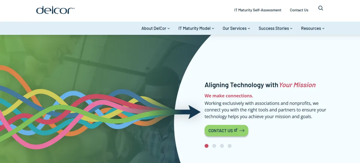 DelCor Technology Solutions association and nonprofit IT consulting homepage