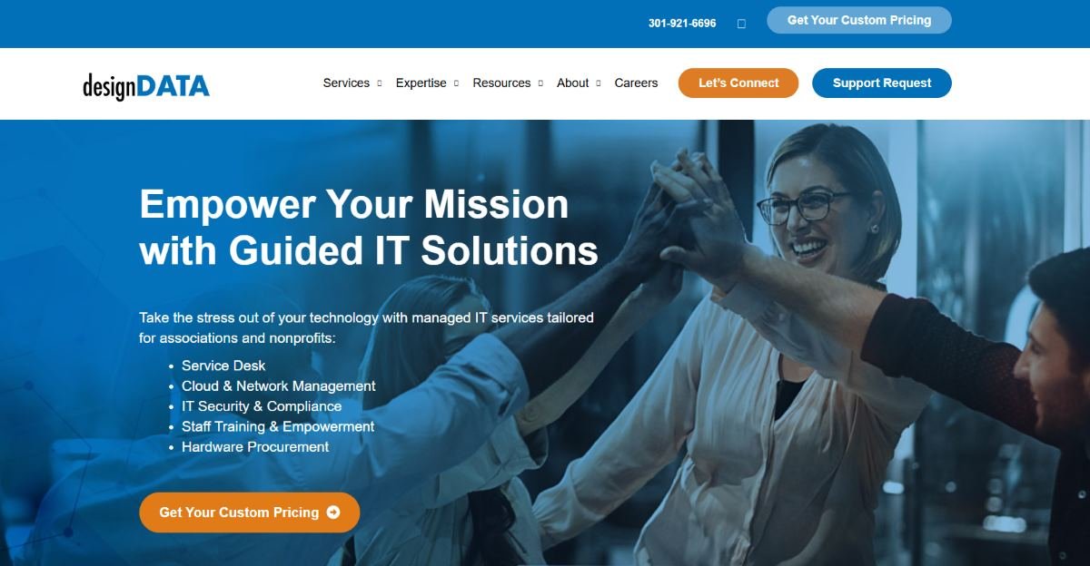designDATA managed IT services for legal firms in Baltimore MD homepage