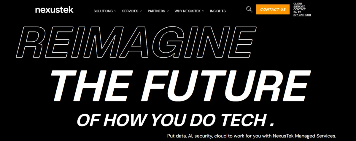 NexusTek managed IT services for energy companies in Denver — homepage