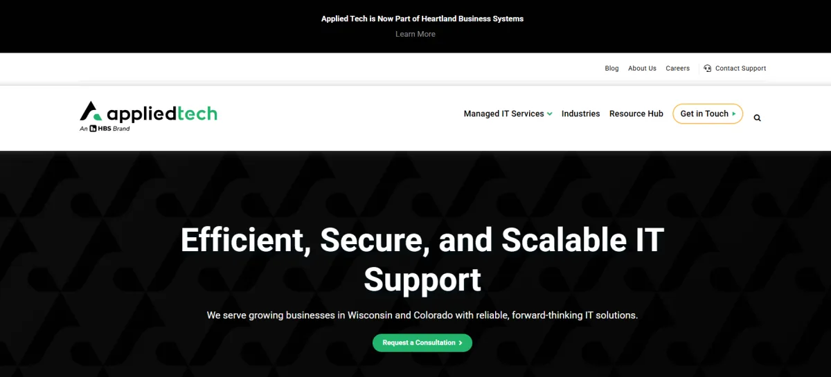 Applied Tech co-managed IT Denver tech companies — homepage