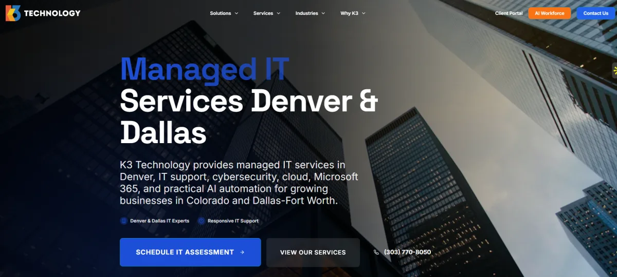 K3 Technology DevOps managed IT Denver — homepage