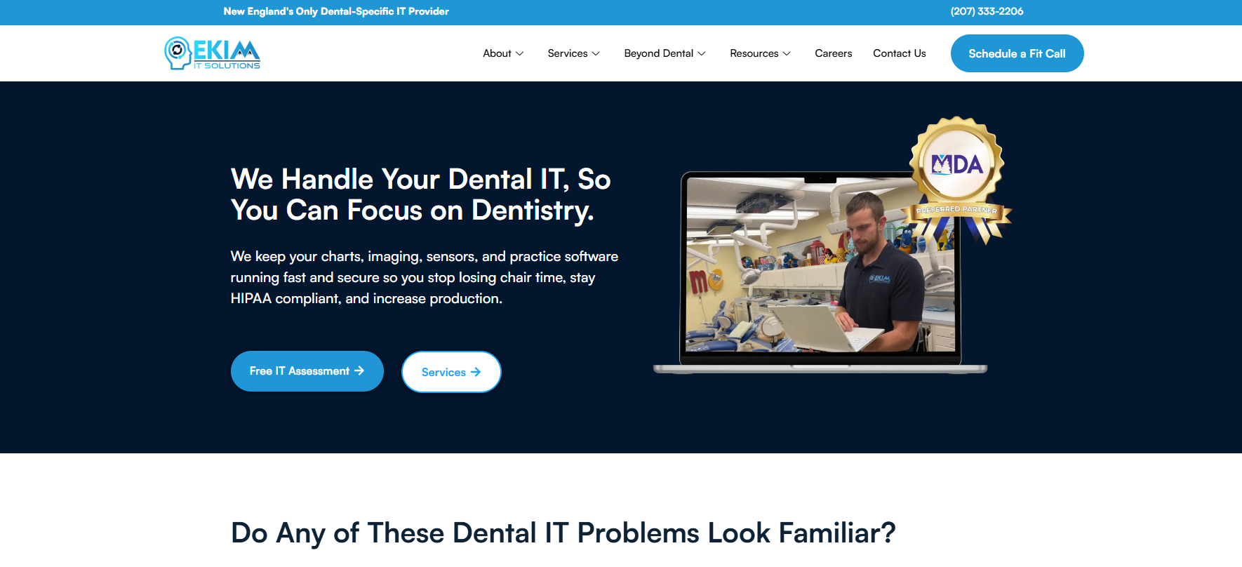 Ekim IT Solutions managed IT services in Portland, ME — homepage