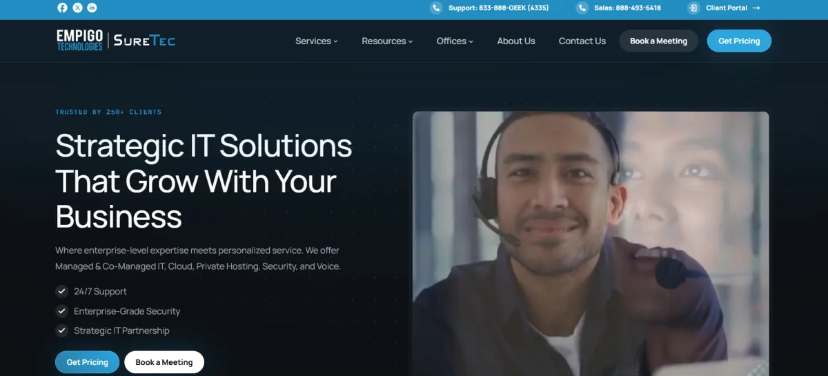 EMPIGO Technologies managed IT Portland Oregon homepage