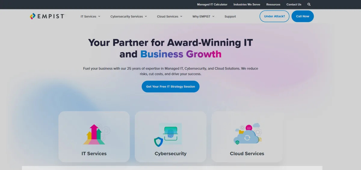 EMPIST managed IT services healthcare Chicago homepage