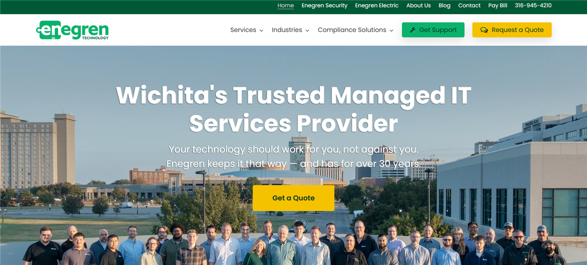 Enegren Technology managed IT services Wichita &mdash; homepage