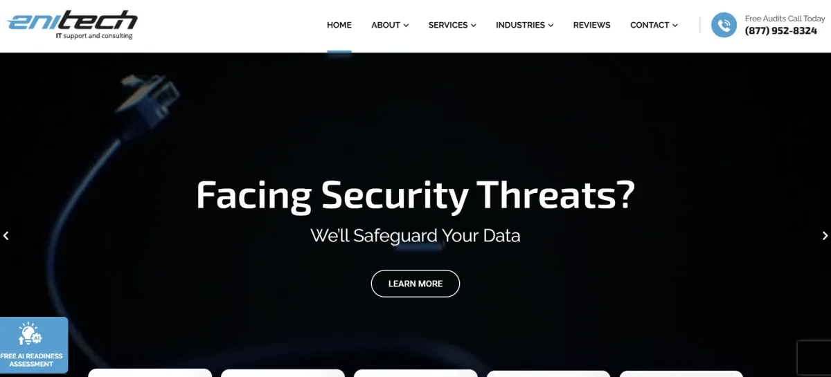 Enitech Solutions healthcare IT Charlotte NC homepage