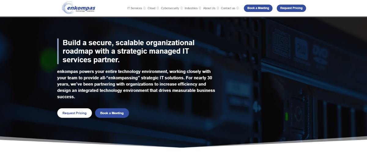 enkompas Technology Solutions managed IT for financial services in Pittsburgh homepage