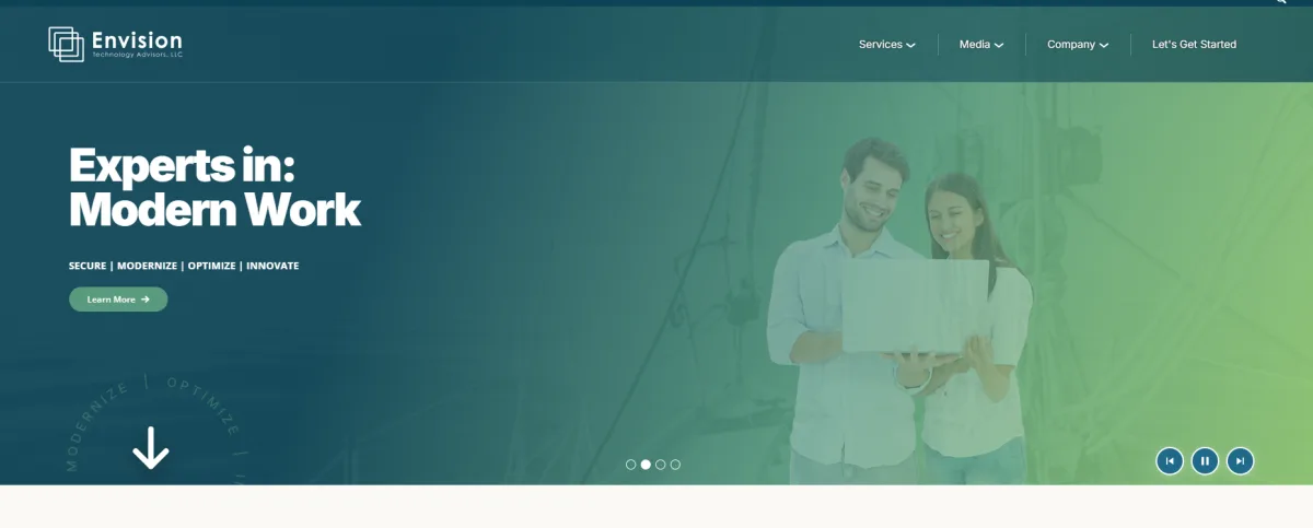 Envision Technology Advisors IT services Pawtucket RI — homepage