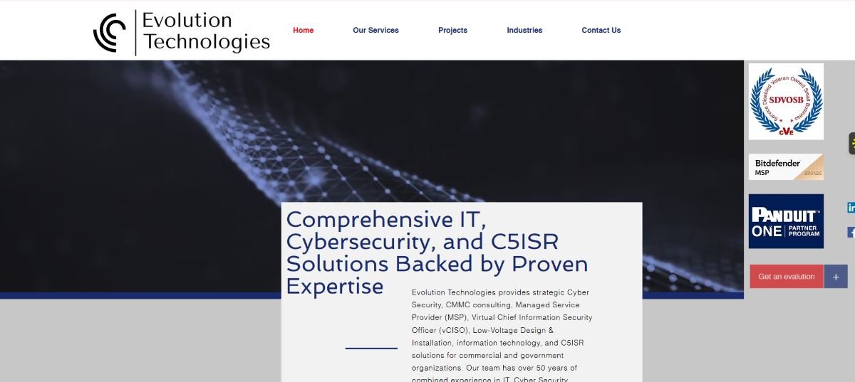 Evolution Technologies IT services San Antonio homepage