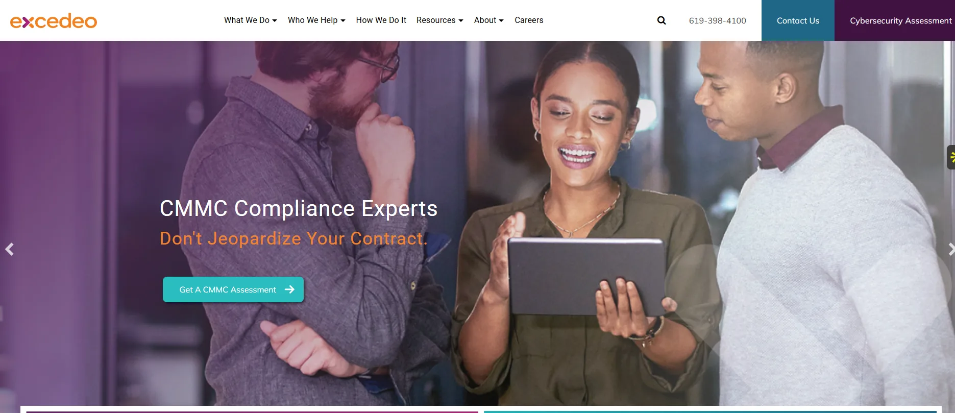 Excedeo life sciences IT support San Diego homepage