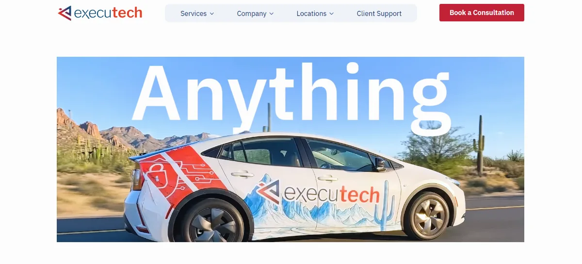 Executech managed IT services for government contractors Salt Lake City Utah — homepage