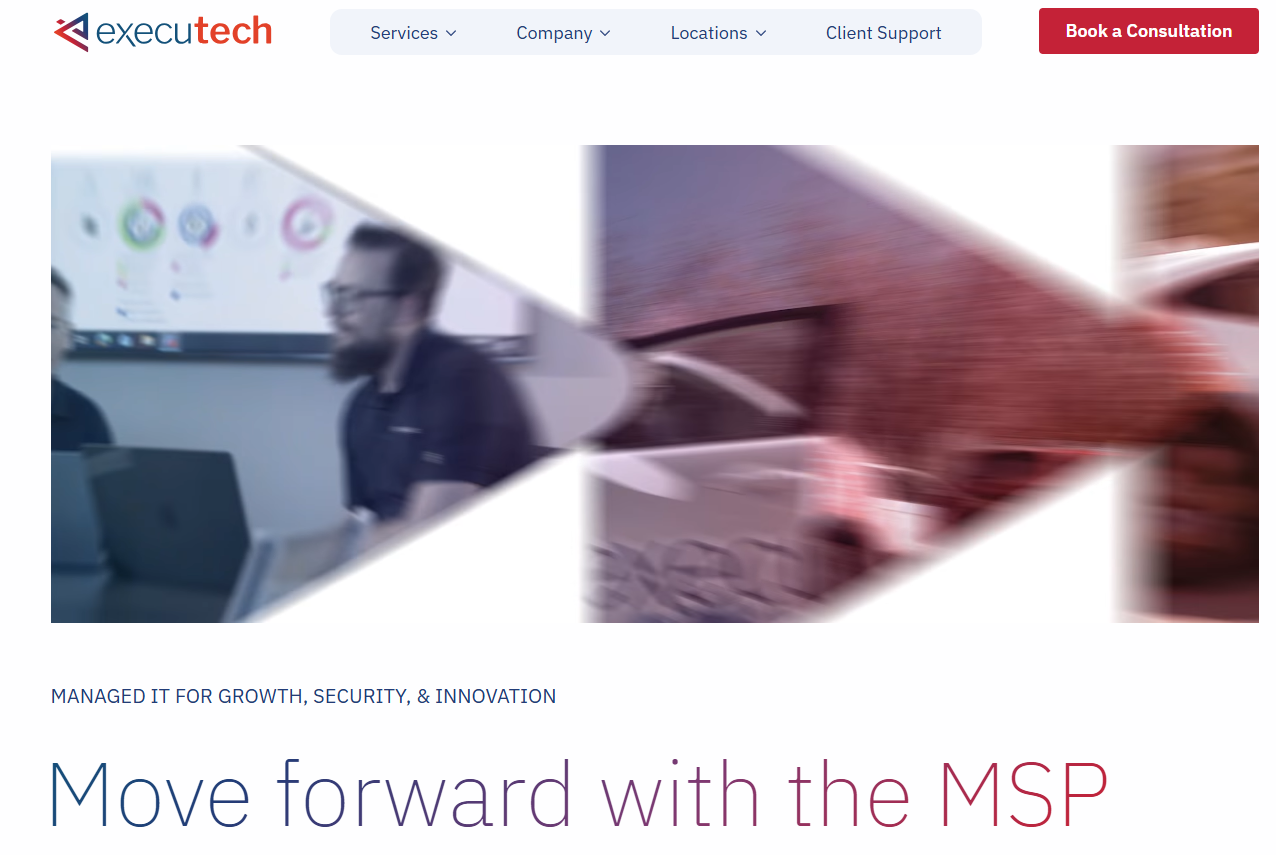 Executech managed IT services in Spokane WA — homepage