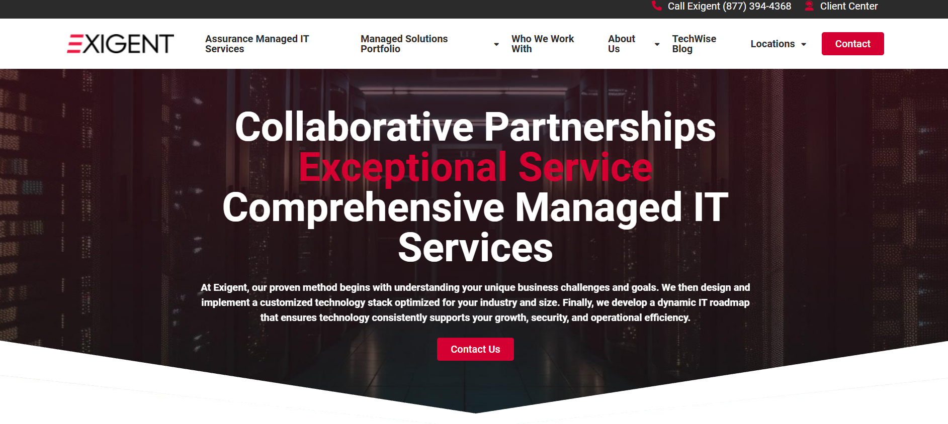 Exigent Technologies managed IT services Newark NJ &mdash; homepage