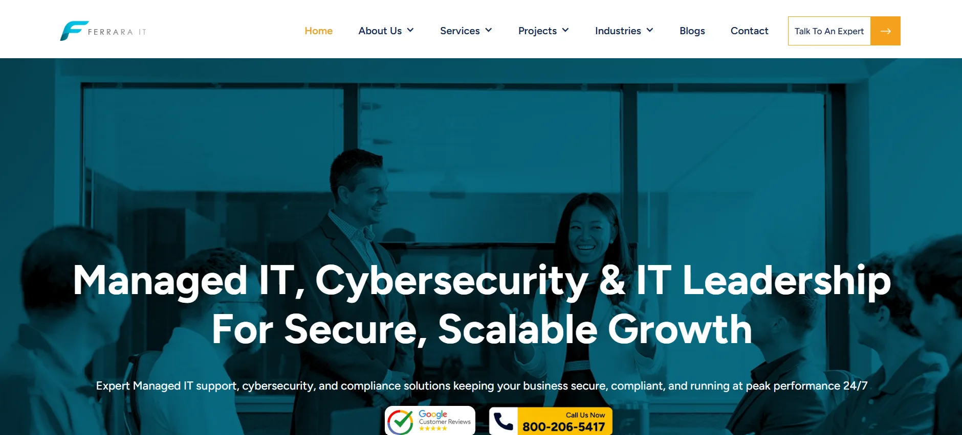 Ferrara IT Services managed IT for biotech and life sciences in Philadelphia homepage