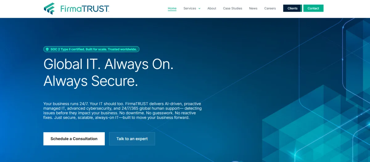 FirmaTRUST biotech life sciences IT services homepage