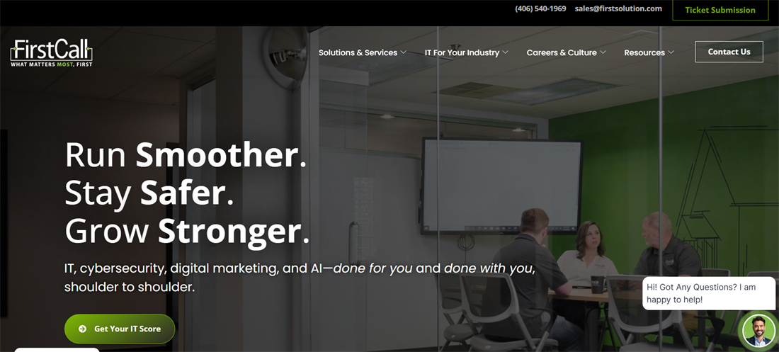 First Call Computer Solutions homepage — Missoula, MT Microsoft Gold Partner MSP