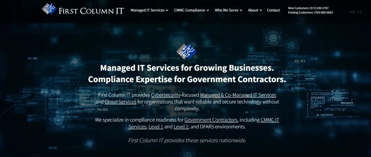 First Column IT managed services Denver homepage