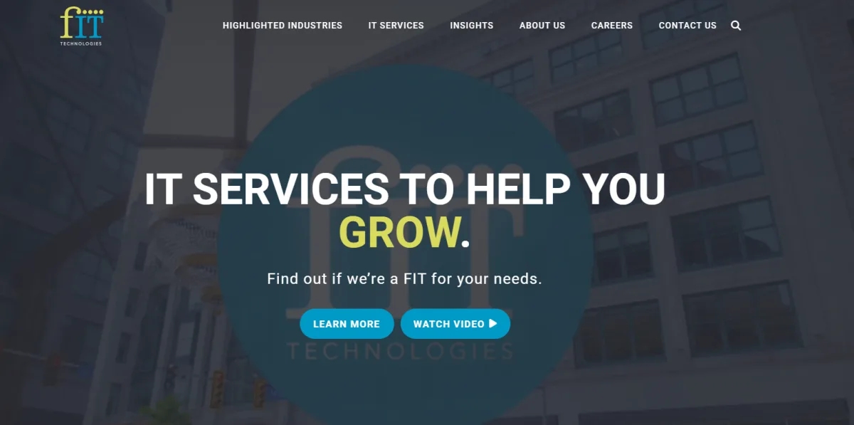 FIT Technologies managed IT Cleveland professional services homepage