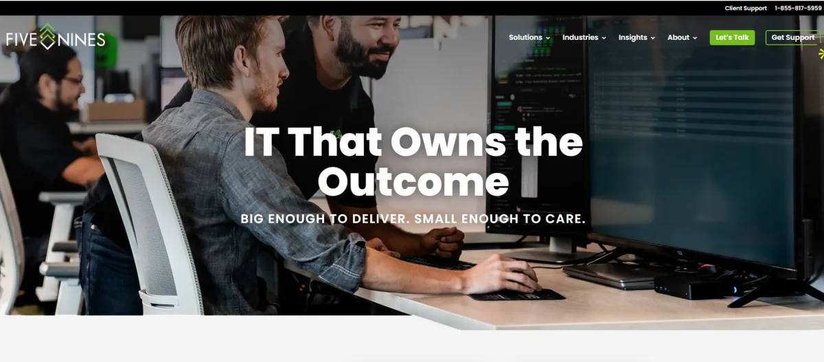 Five Nines Technology Group managed IT services Omaha Nebraska homepage