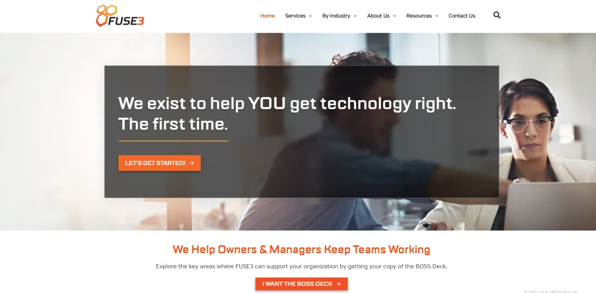 FUSE3 managed IT services Sacramento Fair Oaks CA homepage