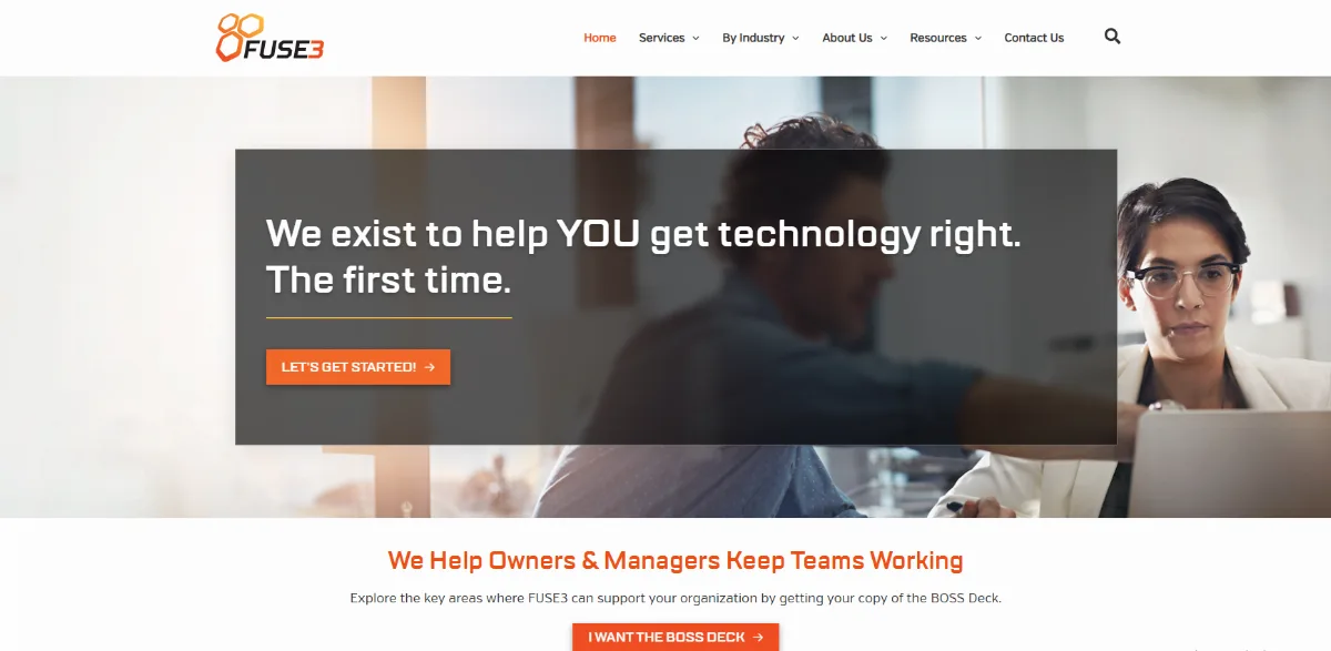 FUSE3 property management IT services Sacramento homepage