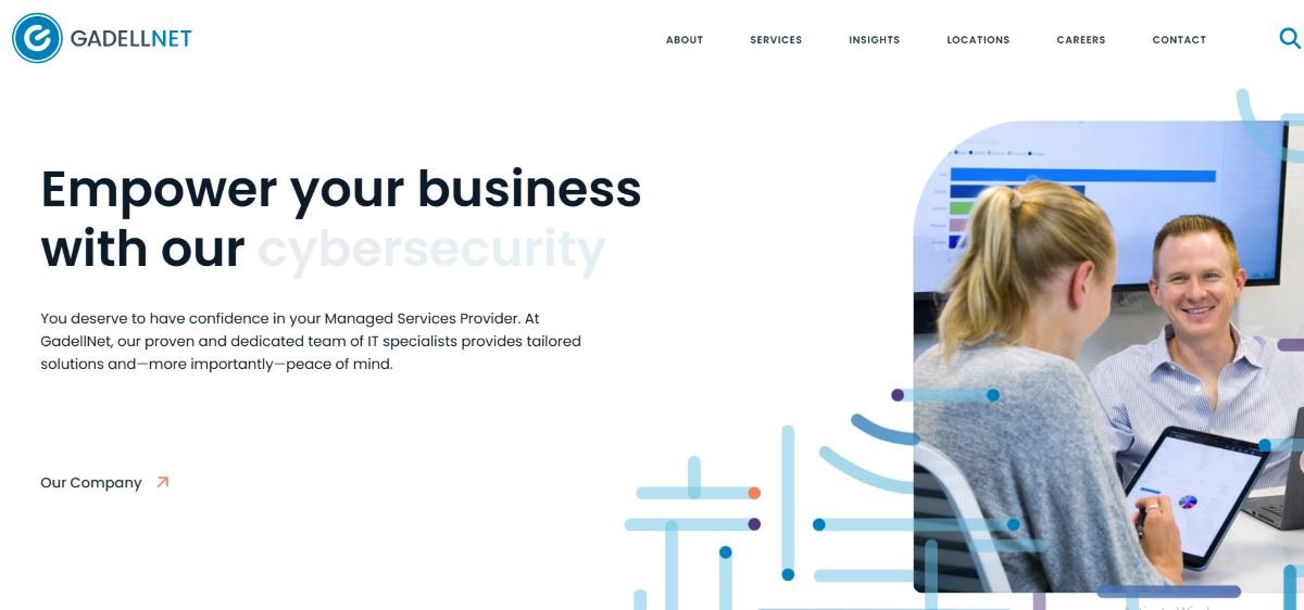 GadellNet managed IT consulting St. Louis MO homepage