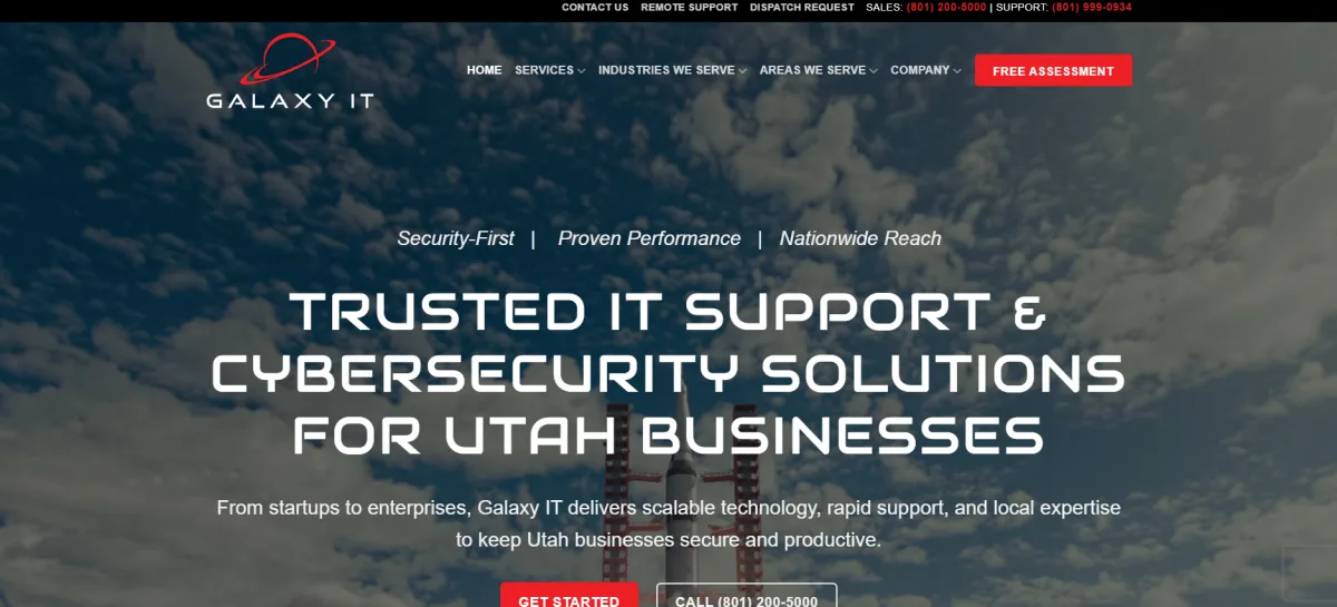 Galaxy IT managed IT for financial services in Murray, Utah homepage