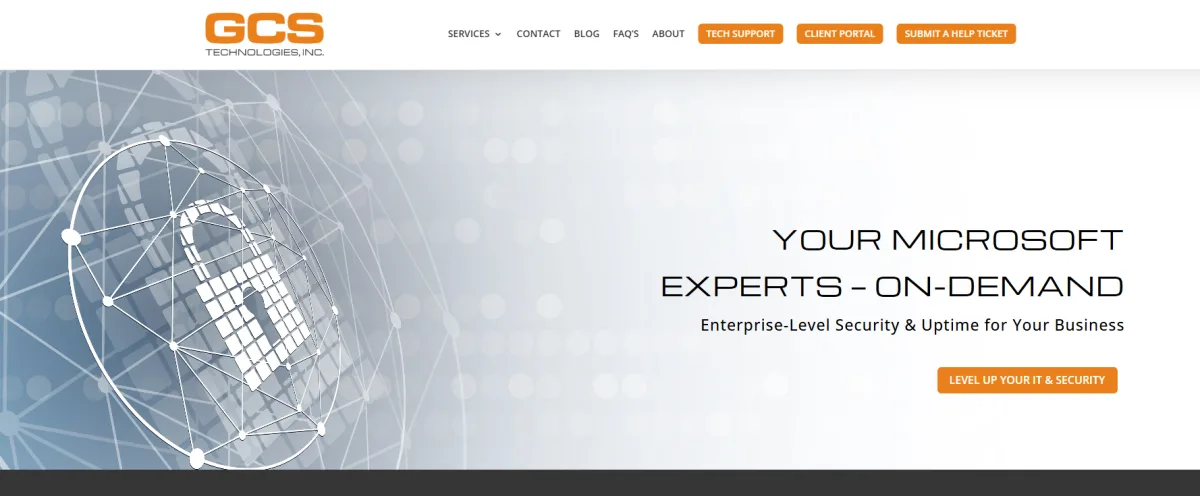 GCS Technologies managed IT services Austin homepage screenshot