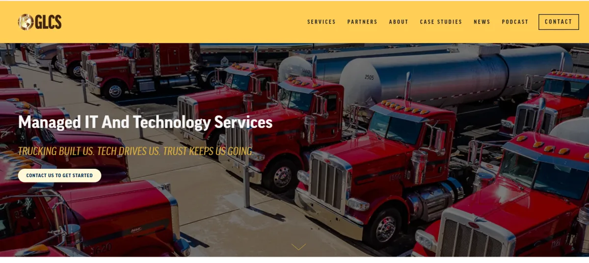 GLCS Global Logistics Consulting Services trucking IT homepage