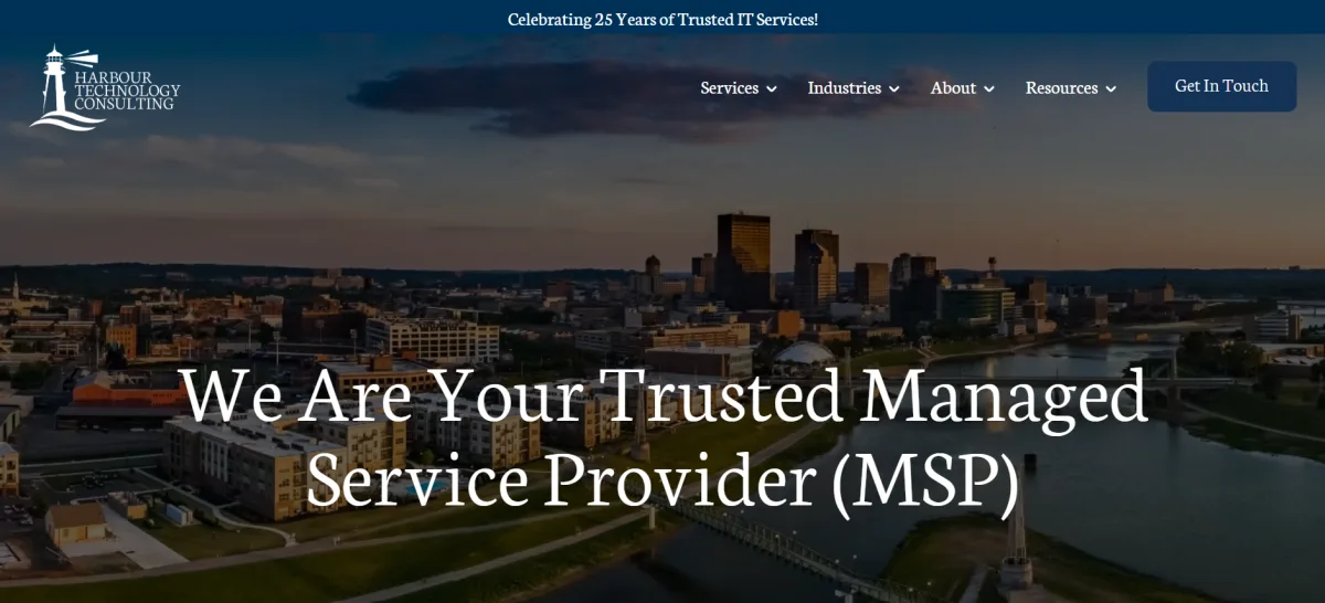 Harbour Technology Consulting finance IT services homepage