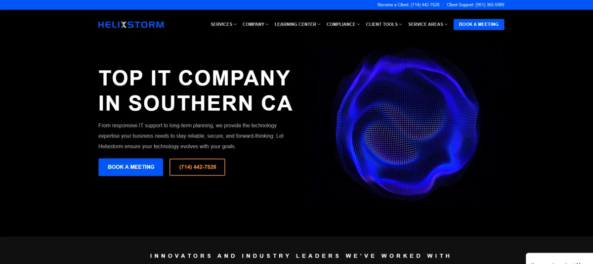 Helixstorm managed IT for property management in San Diego homepage