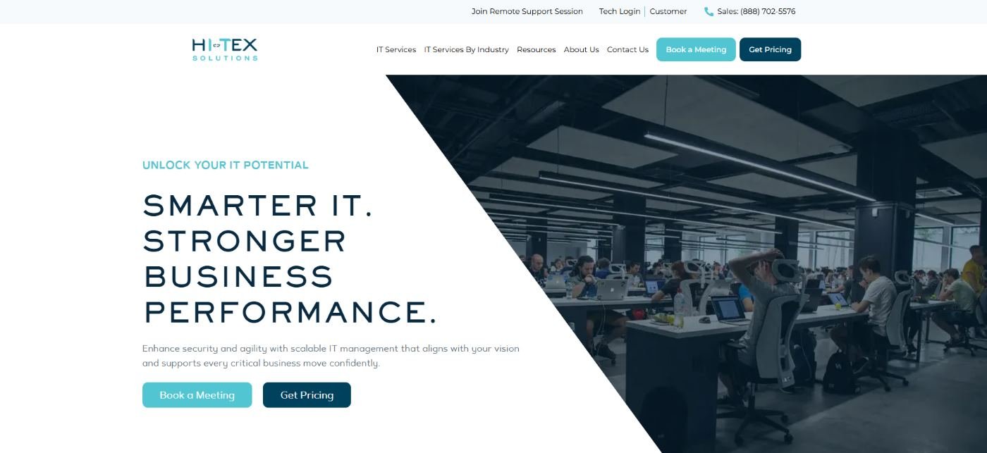 Hi-Tex Solutions healthcare IT managed services San Antonio homepage