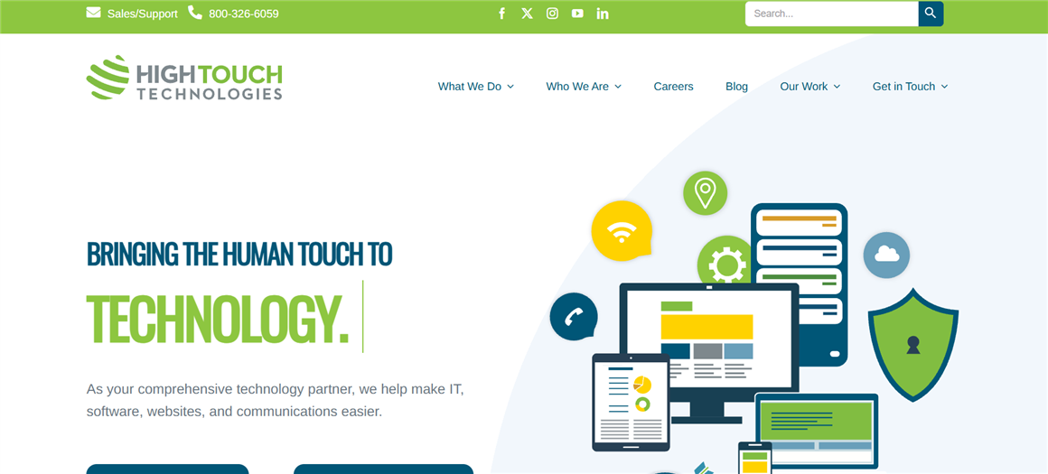 High Touch Technologies managed IT services Wichita &mdash; homepage