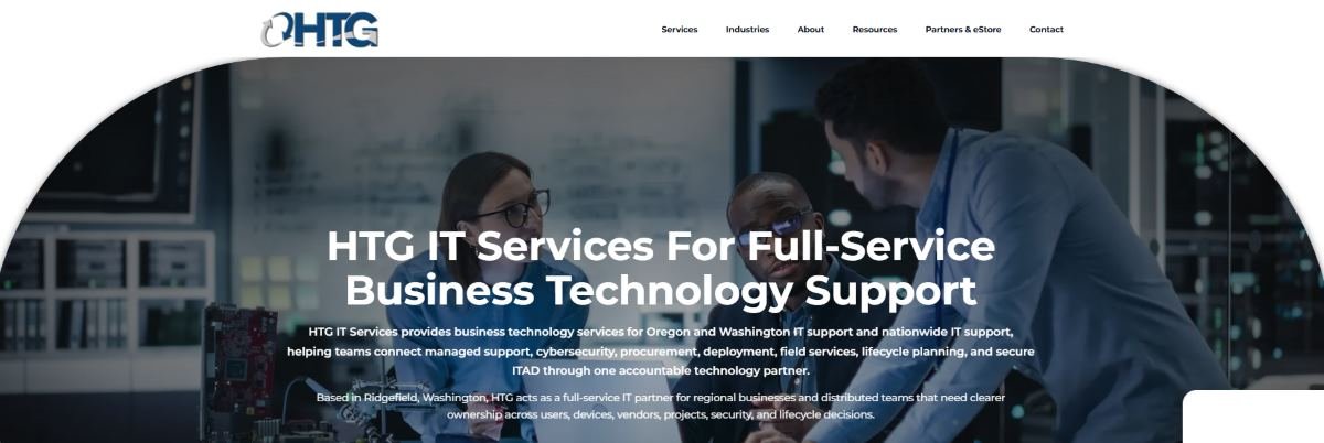 HTG Inc. retail IT and store rollout services homepage