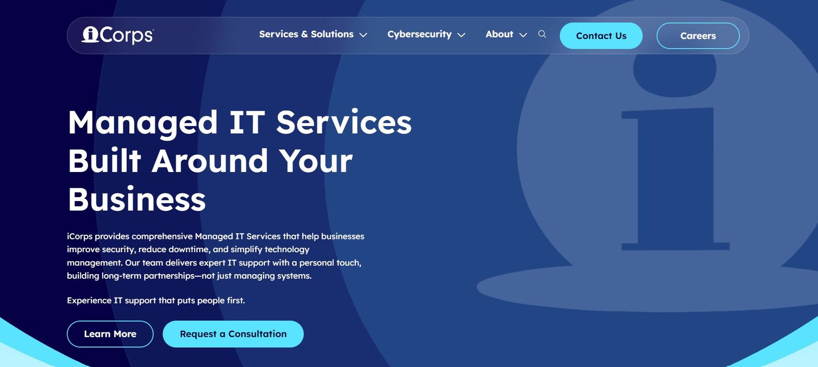 iCorps Technologies MSP for legal firms in Boston homepage