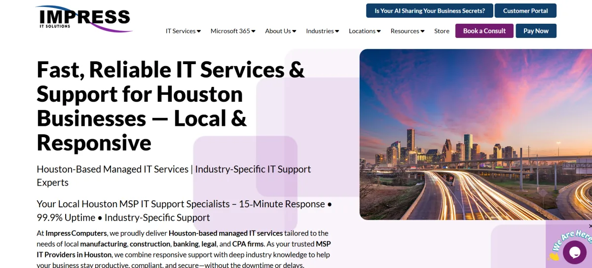 Impress Computers managed IT in Katy and Houston - homepage