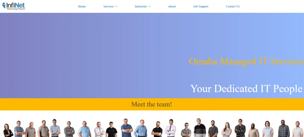 InfiNet Solutions healthcare managed IT Omaha homepage