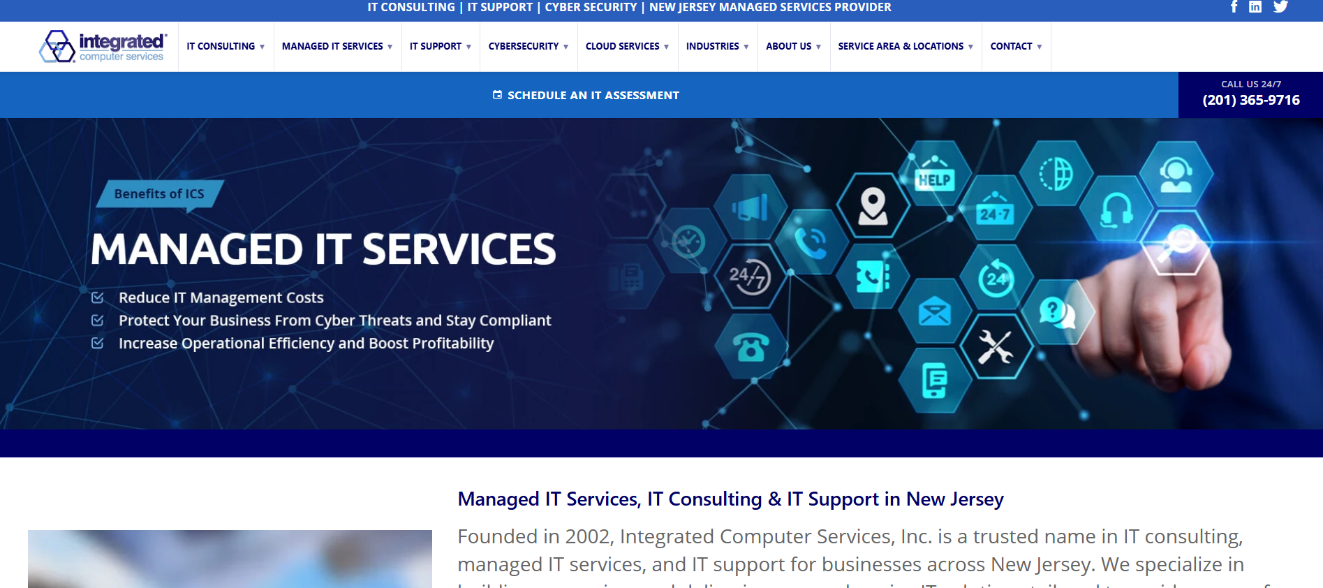 Integrated Computer Services managed IT Newark NJ &mdash; homepage
